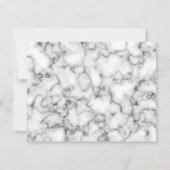 Modern Black and White Simple Faux Cross Memorial Bedankkaart (Achterkant)