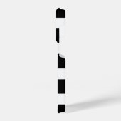 Modern Black and White Striped iPhone Hoesje (Linkerkant)