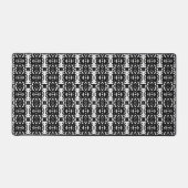Modern Black and White Tao Sacred Geometry Bureaumat (Voorkant)