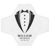 Modern Black and White Tuxedo Groomsman Gift Voetbal (Enkel)