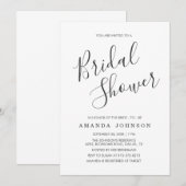 Modern Black and White Typography Vrijgezellenfees Kaart (Voorkant / Achterkant)