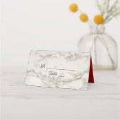 Modern Black and White Wedding Plaatskaartje (Voorkant)