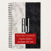 Modern Black and White Wedding Planner Book (Voorkant)