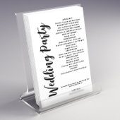 Modern Black and White Wedding Programme Flyer