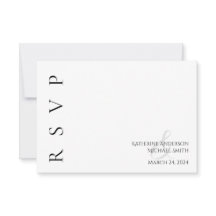 Modern Black and White Wedding