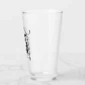 Modern Black Arch Bold Afstuderen Drink Glas (Links)