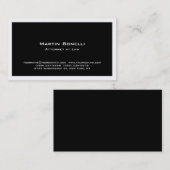 Modern Black Attorney at Law Visitekaartje (Voorkant / Achterkant)