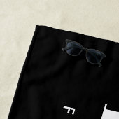 Modern Black Bachelorette Future Mrs Bride Strandlaken (In situ)