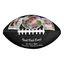 Modern Black Best Pap Ever Photo Collage Football