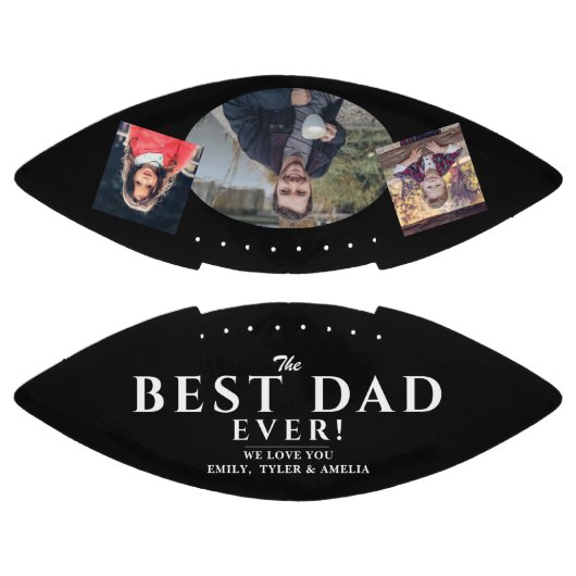 Modern Black Beste vader 3 Foto Collage American Football (Panelen)