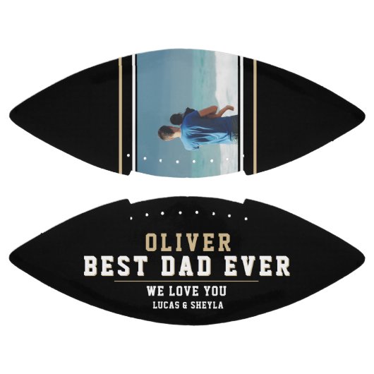 Modern Black Beste vader op vaderdag Foto American Football (Panelen)