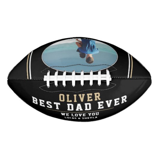Modern Black Beste vader op vaderdag Foto American Football (Voorkant)