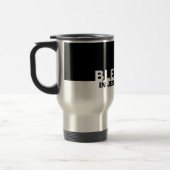 Modern Black BLESSED in Jesus' Name Christelijk Reisbeker (Links)