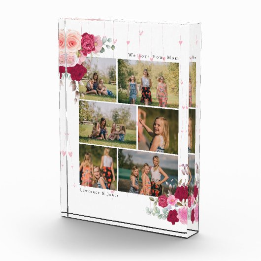 Modern Black Botanical Mam 6 Foto Collage (Rechts)