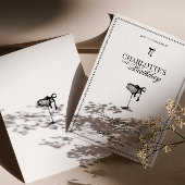 Modern Black Bow Champagne Birthday Invitation Kaart