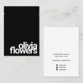 Modern Black Bracelet Ketting Visitekaartje (Voorkant / Achterkant)