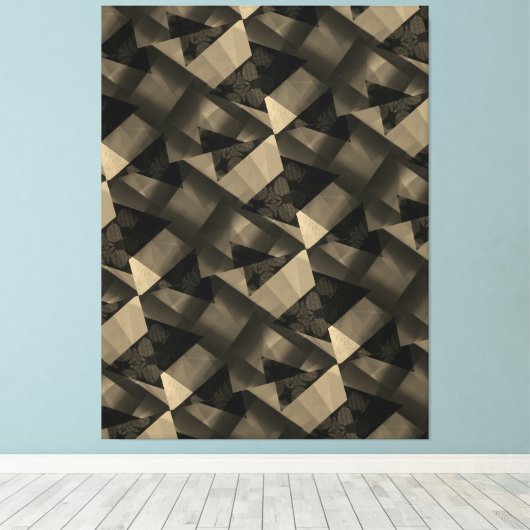 Modern - BLACK-BROWN-zeer Nice Canvas afdrukken (Insitu (Houten vloer))