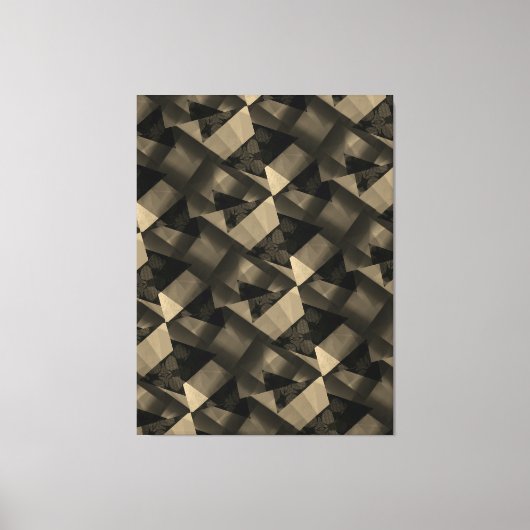 Modern - BLACK-BROWN-zeer Nice Canvas afdrukken (Voorkant)