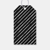 Modern Black Brush Lettering Party Favor Dank u Cadeaulabel (Achterkant)