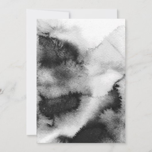 Modern Black Brush Script Photo Graduparty Kaart (Achterkant)