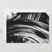 Modern Black Brush Script Photo Graduparty Kaart (Achterkant)