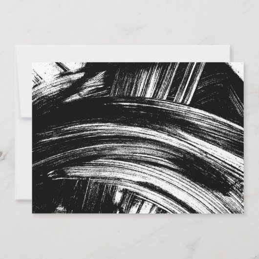 Modern Black Brush Script Photo Graduparty Kaart (Achterkant)