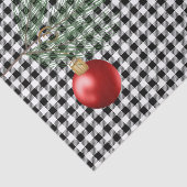 Modern Black Buffalo Pset Red Ornament Tissuepapier (Detail)