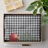 Modern Black Buffalo Pset Red Ornament Tissuepapier (Geschenk)