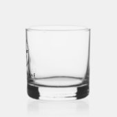 Modern Black Business Custom Company Logo Whisky Glas (Links)