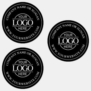 Modern Black Business Logo Bedrijfspromotie Labels