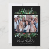 Modern Black Business Vrolijk Kerstfeest Feestdagenkaart (Voorkant)