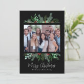 Modern Black Business Vrolijk Kerstfeest Feestdagenkaart (Staand voorkant)