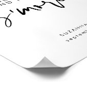 Modern Black Calligraphy S'mores Bar Sign Poster (Hoek)