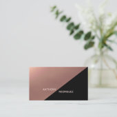 Modern Black Copper Professioneel Visitekaartje (Staand voorkant)