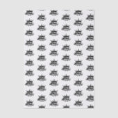 Modern Black Crown, MOM Queen of my life  Tissuepapier (Voorkant)