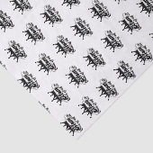 Modern Black Crown, MOM Queen of my life  Tissuepapier (Detail)