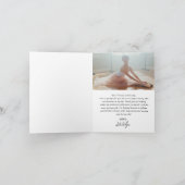 Modern Black Custom Photo Afstuderen Bedankkaart (Binnen)