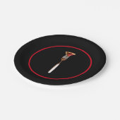 Modern Black Dessert Party Bord (Gekanteld)