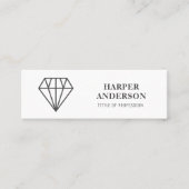 Modern Black Diamond Professional Mini Visitekaartje (Voorkant)