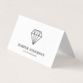 Modern Black Diamond Professional Visitekaartje (Voorkant)