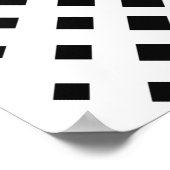 Modern Black Dissolving Square Block Pattern Poster (Hoek)