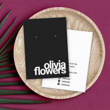 Modern Black Earring Bold Font