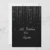 Modern Black elegant Eid Party Invitation  Kaart (Achterkant)