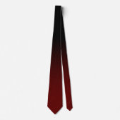 Modern Black en Burgundy Gradient Stropdas (Voorkant)