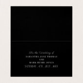 Modern, Black en Silver verander de datumkaart Visitekaartje (Binnenkant ongevouwen)