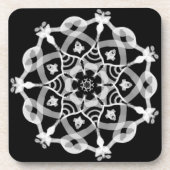 *~* Modern Black en White Mandala Onderzetters (Voorkant)