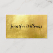 Modern Black + Faux Gold Foil | VISITEKAARTJES (Voorkant)