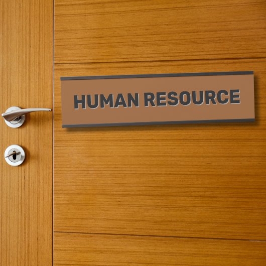 Modern Black Faux Gold Office Room Department Name Deurbordje