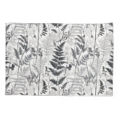 Modern black fern pattern kussensloop (Achterkant)