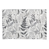 Modern black fern pattern kussensloop (Voorkant)